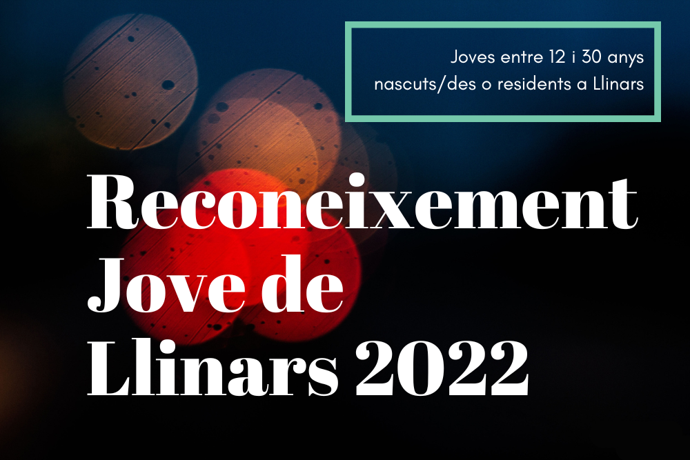 Imatge pels mitjans: Reconeixement Jove  de Llinars 2022